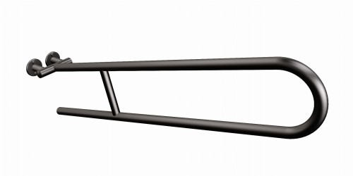 ANDEX Uchwyt półokrągły uchylny 85 cm czarny