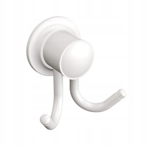 Wieszak na ręczniki podwójny biały