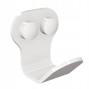 Wieszak łazienkowy 1-hakowy INOX Biały ANDEX TECHNIC