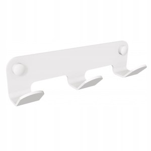 Wieszak łazienkowy 3-hakowy INOX Biały ANDEX TECHNIC