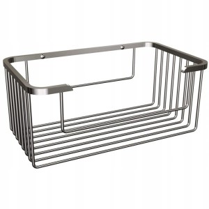 Kosz prysznicowy prostokątny Andex 21 cm Chrom montaż na kołki