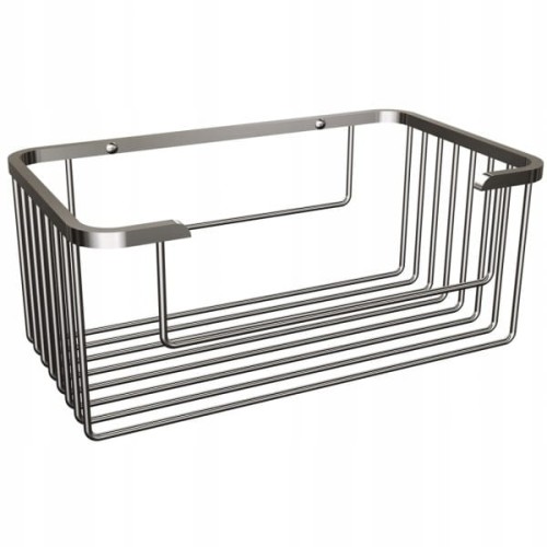 Kosz prysznicowy prostokątny Andex 21 cm Chrom montaż na kołki