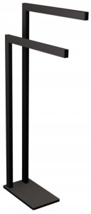 Stojak wolnostojący na dwa ręczniki Andex TECHNIC stalowy czarny 