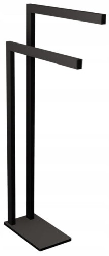 Stojak wolnostojący na dwa ręczniki Andex TECHNIC stalowy czarny 