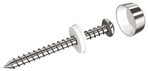 Komplet ozdobnych nakrętek kapsli TECHNIC 333/SG INOX