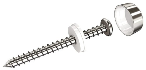 Komplet ozdobnych nakrętek kapsli TECHNIC 333/SG INOX