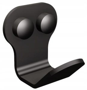 Wieszak łazienkowy 1-hakowy INOX Czarny ANDEX TECHNIC