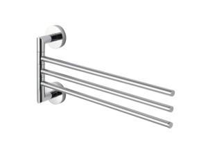 Wieszak na ręcznik / trójramienny ruchomy chrom