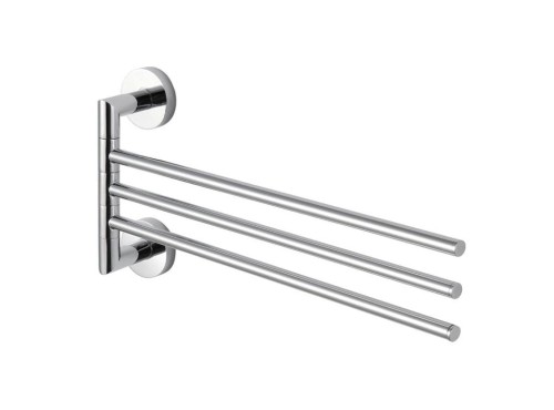 Wieszak na ręcznik / trójramienny ruchomy chrom