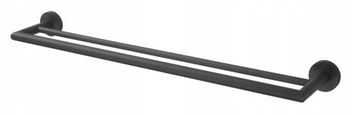Reling na ręcznik 60 / podwójny czarny mat