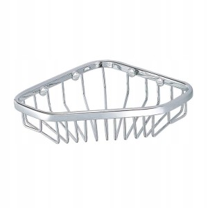 Kosz prysznicowy narożny 16 cm Chrom