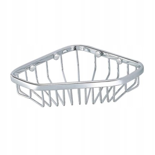 Kosz prysznicowy narożny 16 cm Chrom