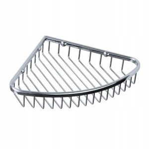 Kosz prysznicowy narożny 20 cm Chrom