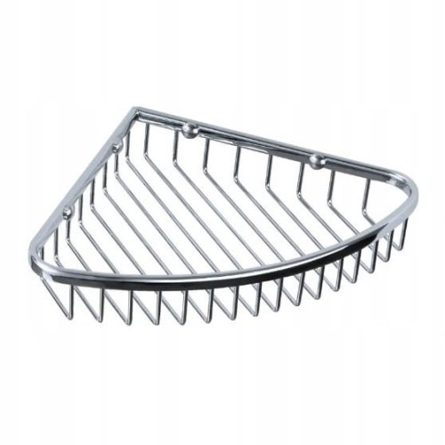 Kosz prysznicowy narożny 20 cm Chrom