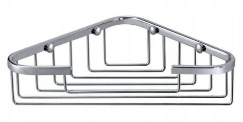 Kosz prysznicowy narożny 19 cm Chrom