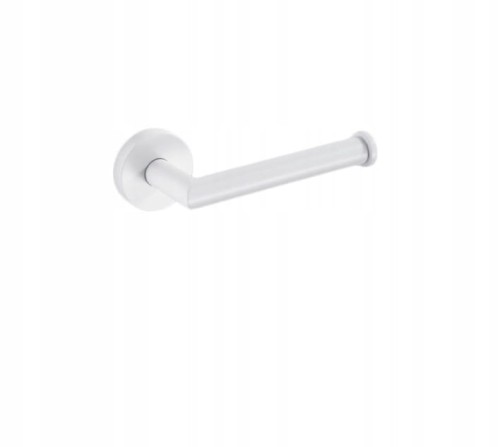 Uchwyt do papieru toaletowego bez osłonki biały mat