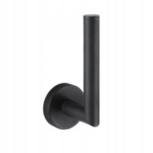 Uchwyt na zapasową rolkę papieru toaletowego czarny mat