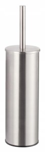 Szczotka WC wysoka wolnostojąca stal szczotkowana