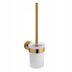 Szczotka WC wisząca Classic zloty połysk