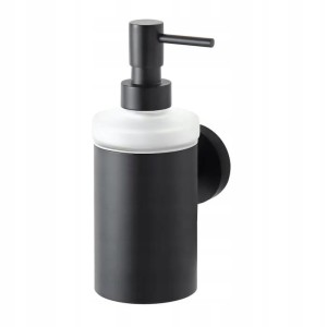 Dozownik do mydła w płynie 0,2L / metalowa obudowa, czarny mat