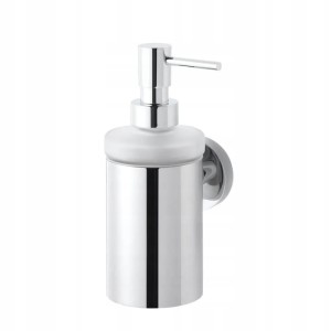 Dozownik do mydła w płynie 0,2L / metalowa obudowa, szkło matowe