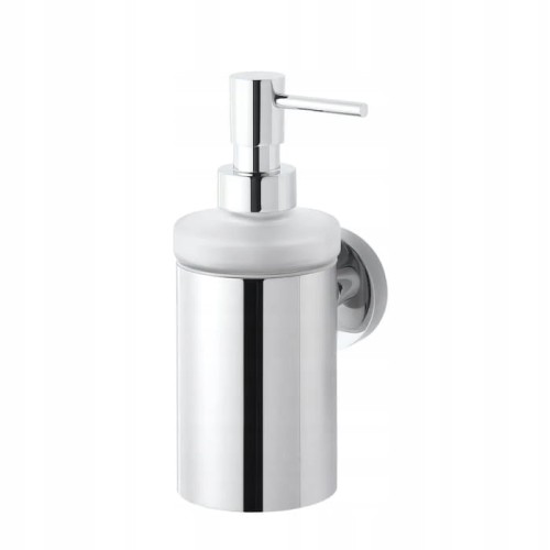 Dozownik do mydła w płynie 0,2L / metalowa obudowa, szkło matowe