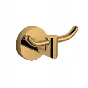 Wieszak 2- hakowy 07.320 złoty połysk