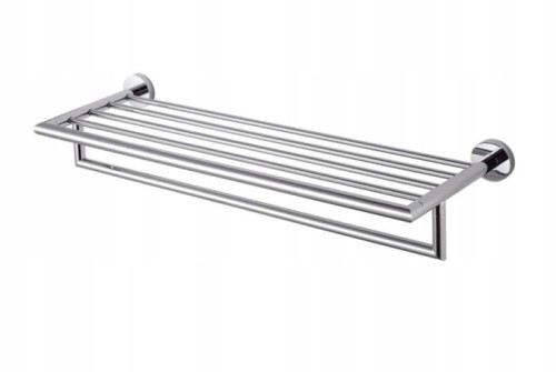 Półka na ręczniki 65,5cm  z relingiem Classic Chrom