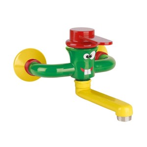 Bateria umywalkowa ścienna dla dzieci dwa przyłącza