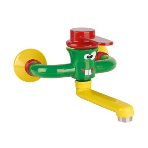 Bateria umywalkowa ścienna dla dzieci dwa przyłącza