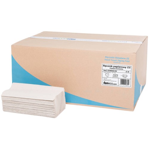 Ręczniki papierowe ZZ Economic 1 warstwa 4000 szt. szare makulatura