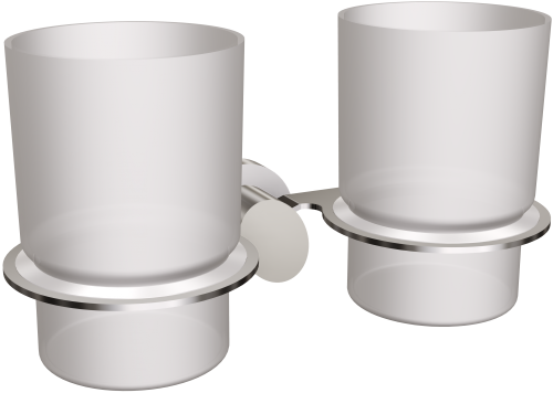 Wieszak 2-szklankowy 926/SG (Stal polerowana)