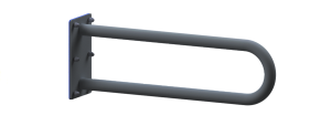 Poręcz łukowa stała 70 cm Ø32 CZARNA 