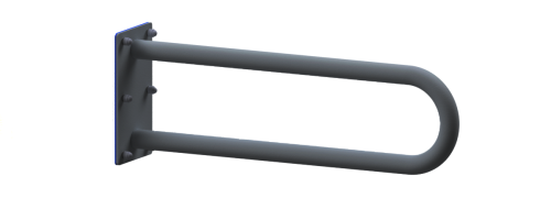 Poręcz łukowa stała 80 cm Ø32 CZARNA 