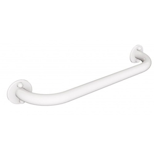 Uchwyt naścienny prosty 40 cm stal nierdzewna Biały