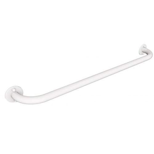 Uchwyt naścienny prosty 70 cm stal nierdzewna Biały