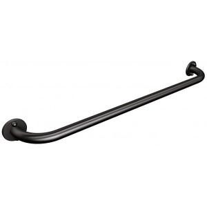 Uchwyt naścienny prosty 70 cm fi 25 czarny MAT 