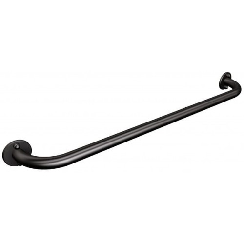 Uchwyt naścienny prosty 70 cm fi 25 czarny MAT 