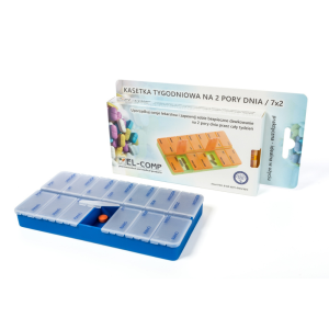 Kasetka tygodniowa na 2 pory dnia 7/2