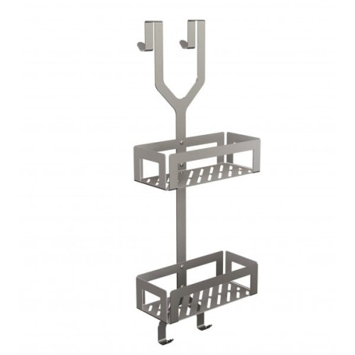Kosz prysznicowy podwójny TECHNIC stal nierdzewna polerowana