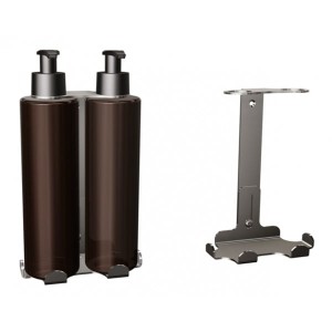 Uchwyt - dozownik mydła w płynie i szamponu 2 x 300ml