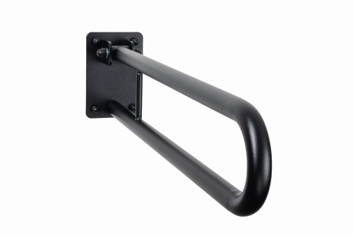 Uchwyt uchylny łukowy do WC 60cm Ø 25 Czarny