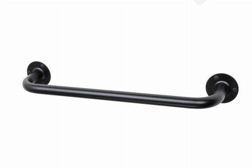 Uchwyt naścienny łazienkowy prosty 60 cm Ø 25 mm Czarny