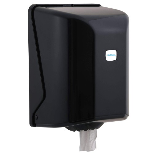Podajnik  do Ręczników Papierowych w Roli Czarny Centralnego Dozowania