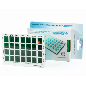 Kasetka tygodniowa do dawkowania leków 7/4