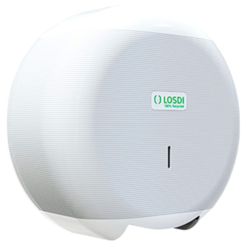 LOSDI Podajnik do Papieru Toaletowego Jumbo Kolor Biały ECO LUXE CP3006B-L