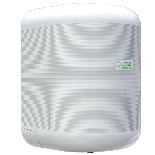 LOSDI Podajnik do Ręczników w Roli Centralnego Dozowania Biały ECO LUXE CP3011B