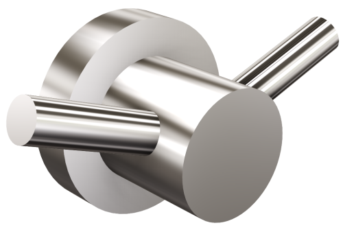 Wieszak łazienkowy podwójny Stal nierdzewna INOX