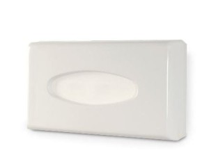 Dozownik do chusteczek higienicznych, biały, tworzywo ABS.