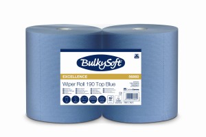Czyściwo papierowe  Excellence, 3 warstwy, kolor niebieski, celuloza, długość roli 190 m, 1 rola/op.
